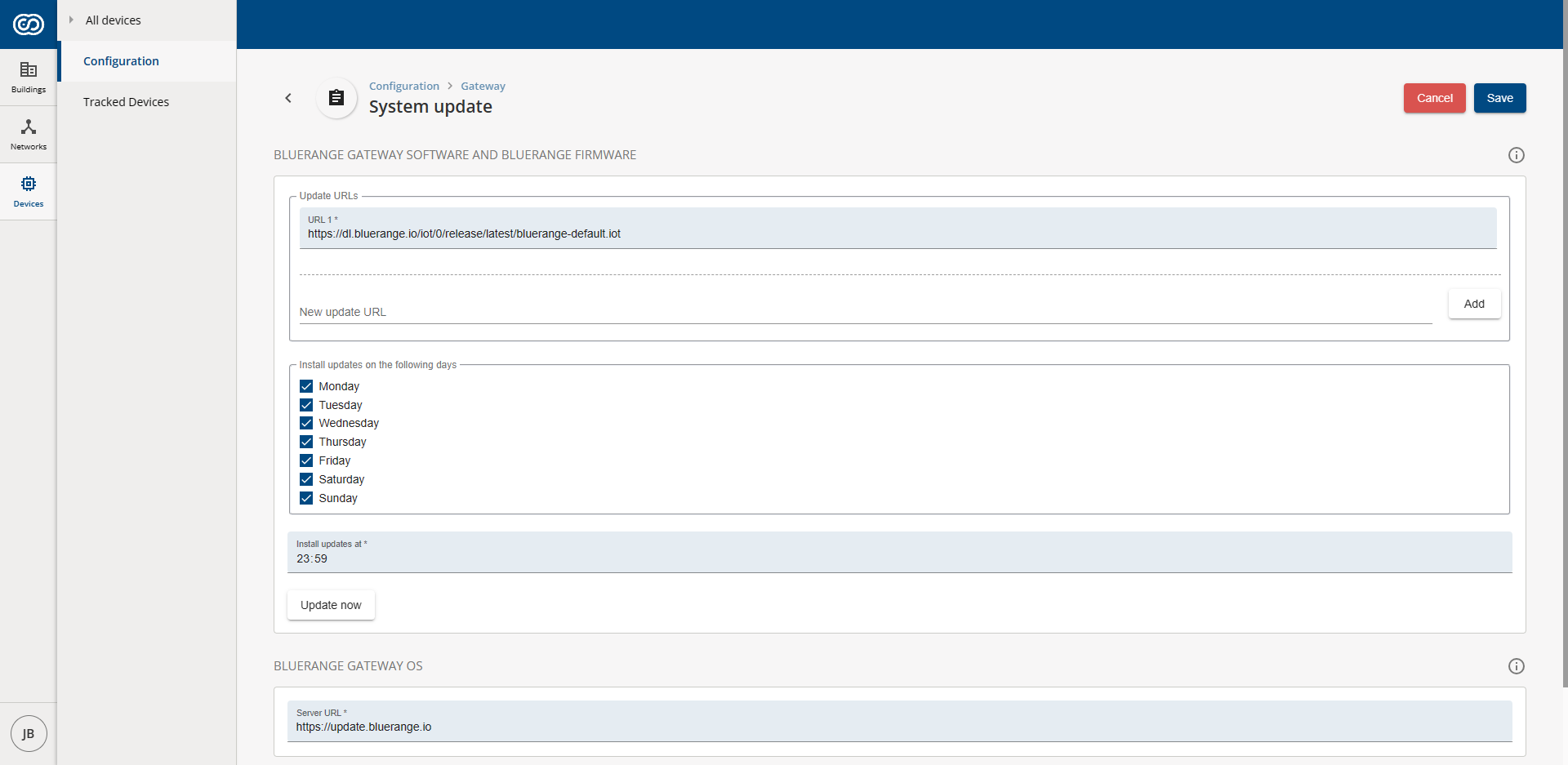 update all networks now
